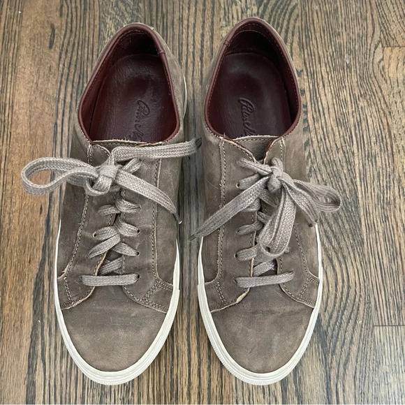 Peter Nappi tan leather lace up sneakers made in Portugal size 38/8 - Picture 3 of 9